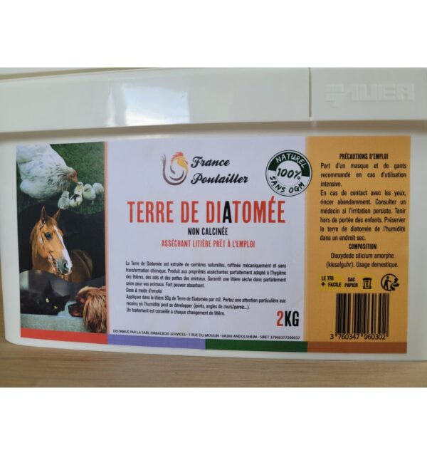 Terre de diatomée non calcinée 2kg