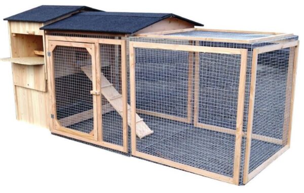 Poulailler avec enclos 6 poules Mika