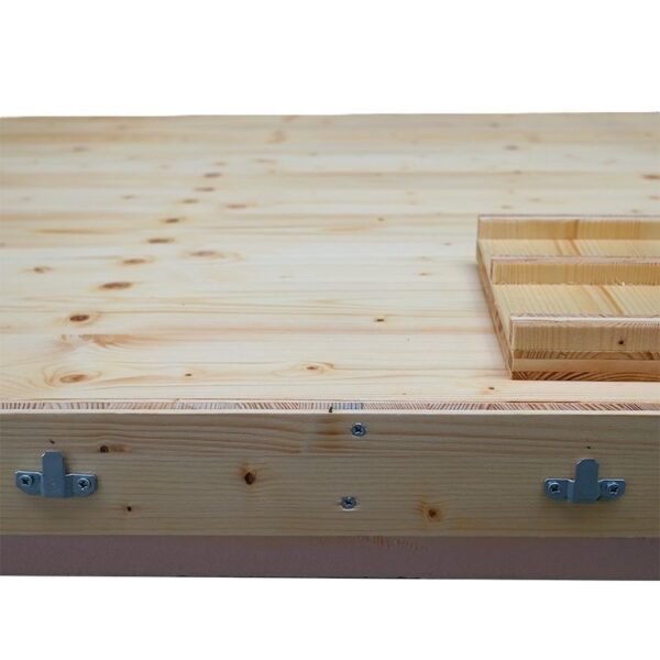 Ilot flottant double en bois