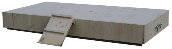 Ilot flottant simple en bois pour canard