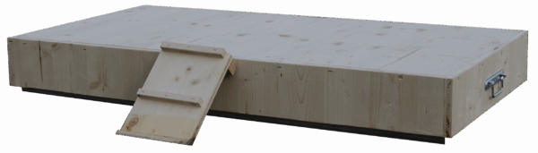 Ilot flottant simple en bois pour canard