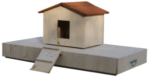 Ilot + nichoir simple en bois