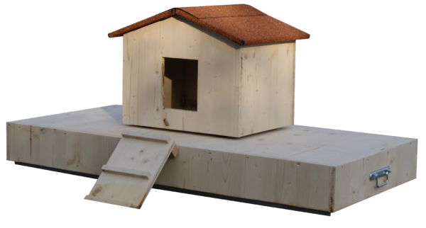 Ilot + nichoir simple en bois
