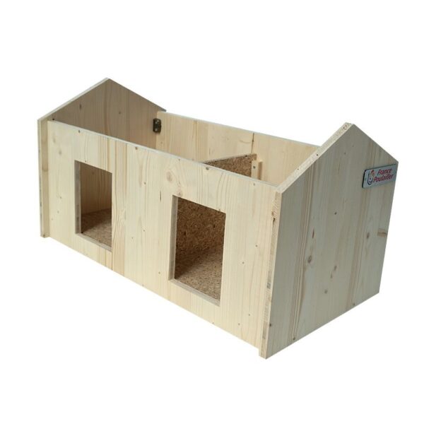 Nichoir triple en bois pour les canards