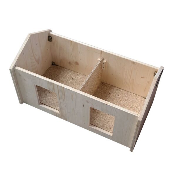 Nichoir en bois triple pour les canards