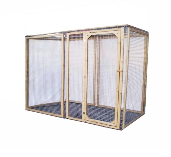 enclos poules en bois douglas 150/200