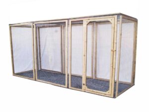 enclos poules en bois douglas 150/300