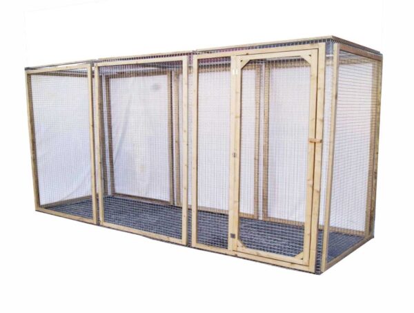 enclos poules en bois douglas 150/300