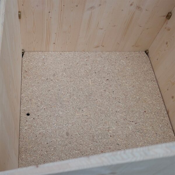 niche chien en bois