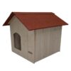 niche pour chiens en bois
